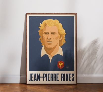 Affiche Rugby – Jean-Pierre Rives – France