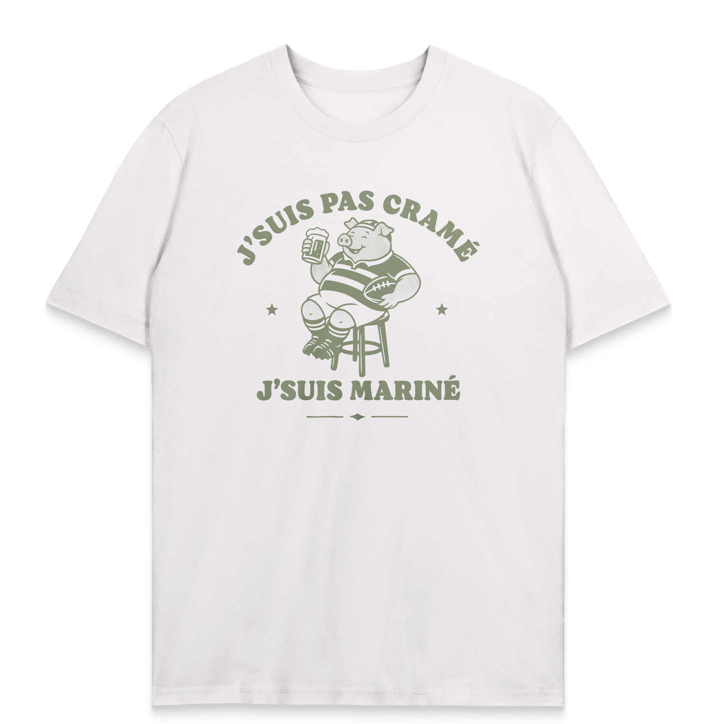 T-Shirt Rugby – J’suis pas cramé j’suis mariné
