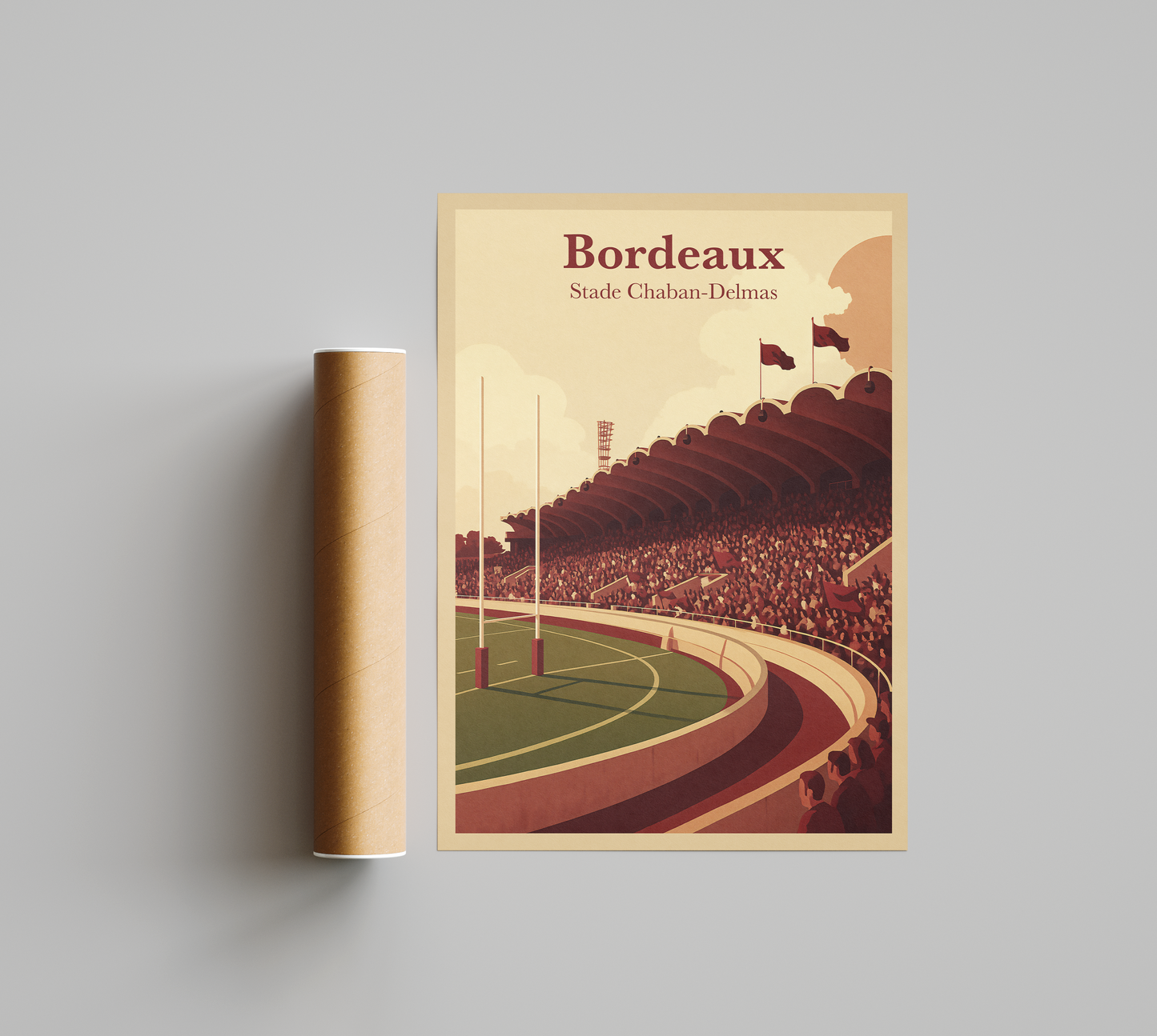 Affiche Stade Chaban-Delmas  – Bordeaux Bègles