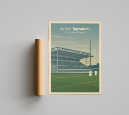 Affiche Aviron Bayonnais – Stade Jean-Dauger