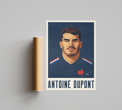 Affiche Rugby – Antoine Dupont – France