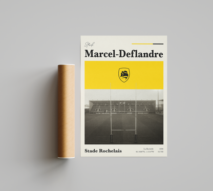 Affiche Stade Rochelais – Stade Marcel-Deflandre-Garçon bien vêtu