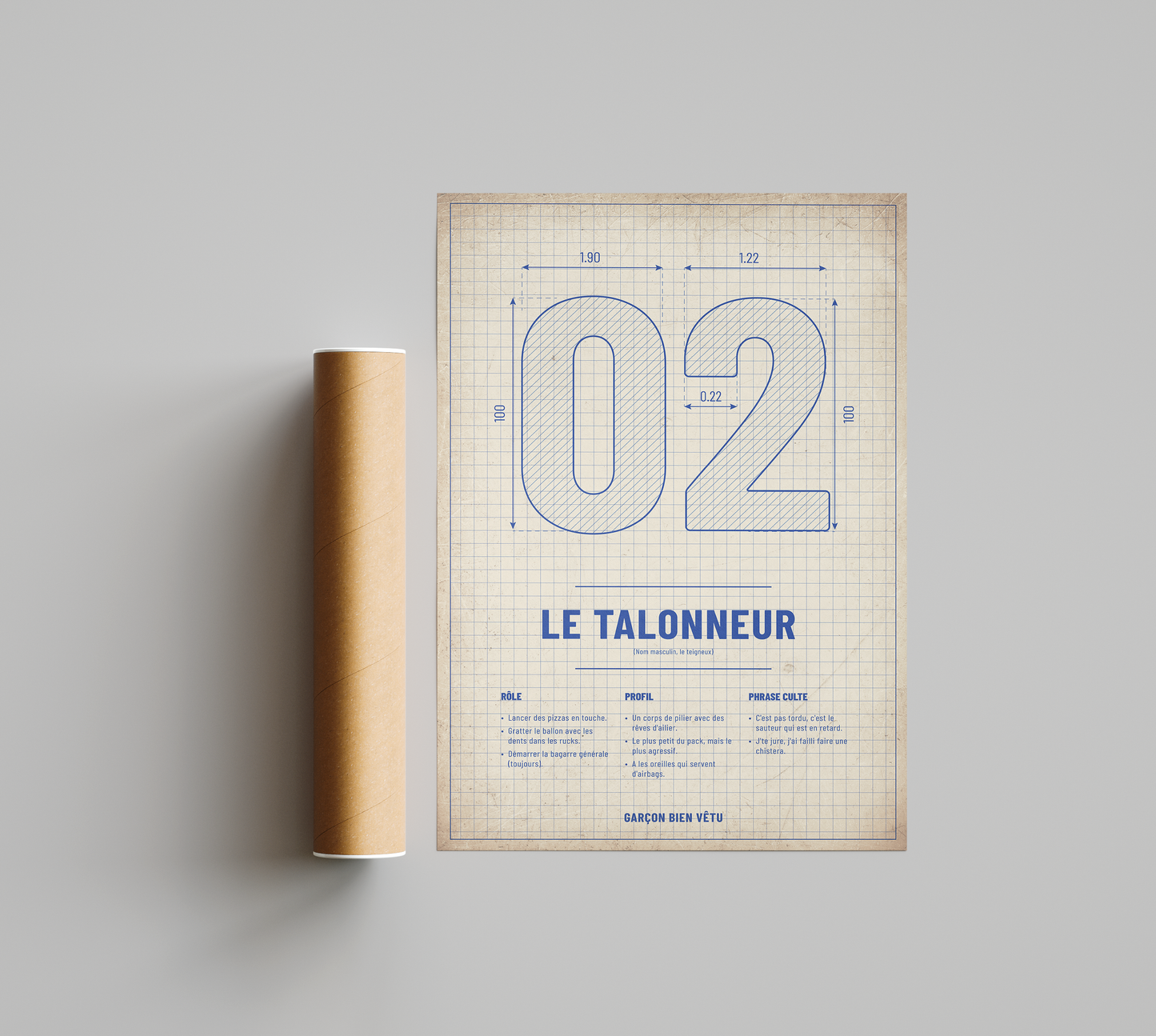 Affiche Rugby – Le Talonneur – La Fiche Technique