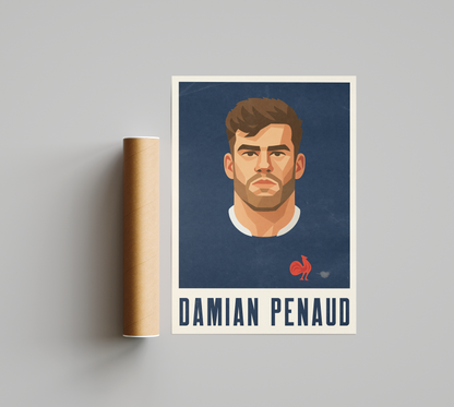 Affiche Rugby – Damian Penaud – France