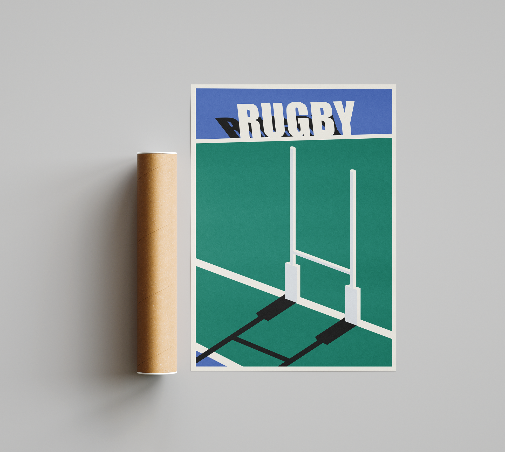Affiche Rugby – Dans l’Ombre des Poteaux-Garçon bien vêtu
