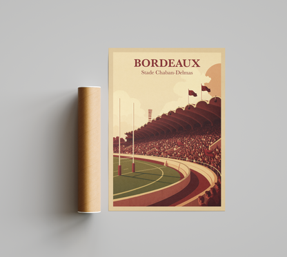 Affiche Rugby Bordeaux – Stade Chaban-Delmas