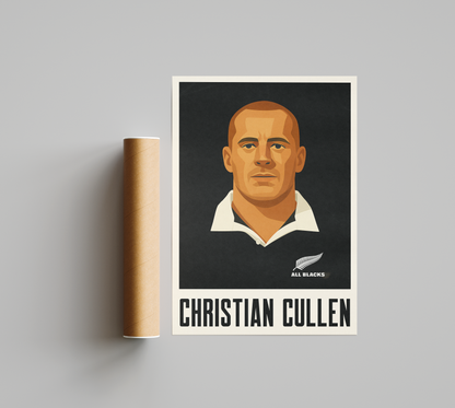Affiche Rugby – Christian Cullen – New Zealand