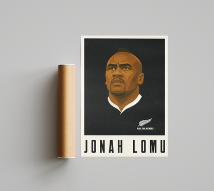 Affiche Rugby – Jonah Lomu – New Zealand