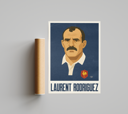 Affiche Rugby – Laurent Rodriguez – France