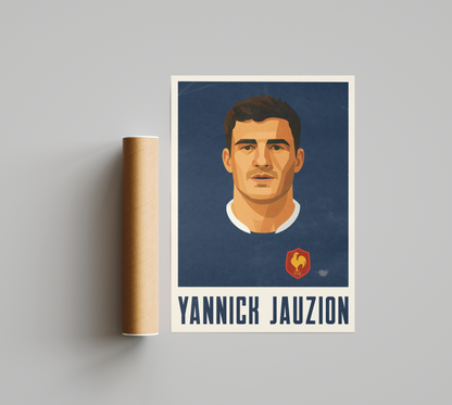 Affiche Rugby – Yannick Jauzion – France