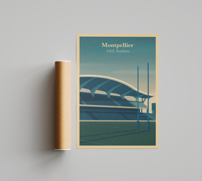 Affiche Montpellier Hérault Rugby – GGL Stadium