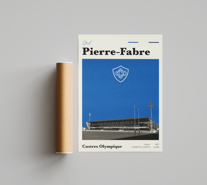 Affiche Rugby – Castres Olympique – Stade Pierre-Fabre