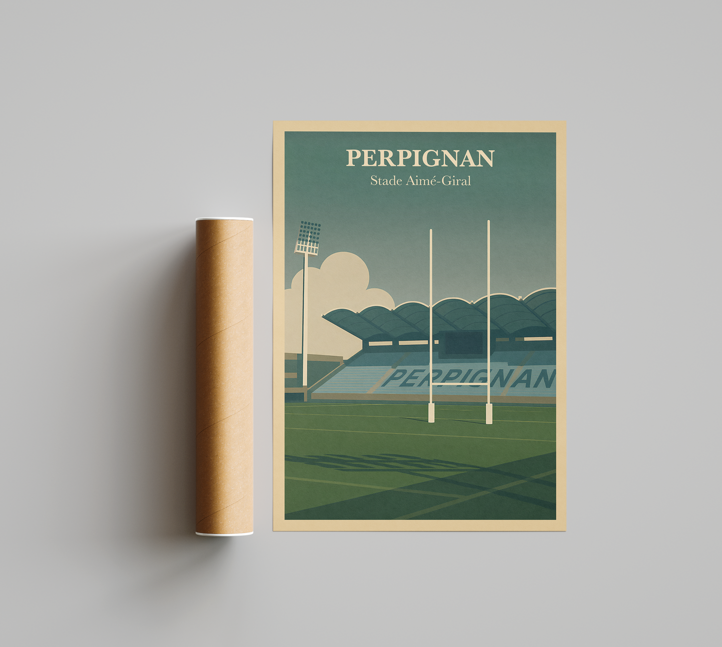 Affiche Rugby Perpignan – Stade Aimé-Giral