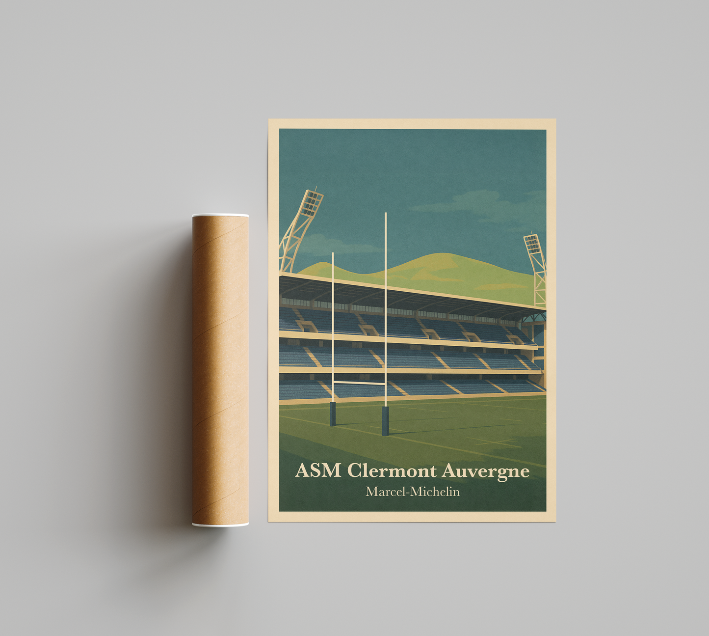 Affiche ASM Clermont – Stade Marcel-Michelin-Garçon bien vêtu