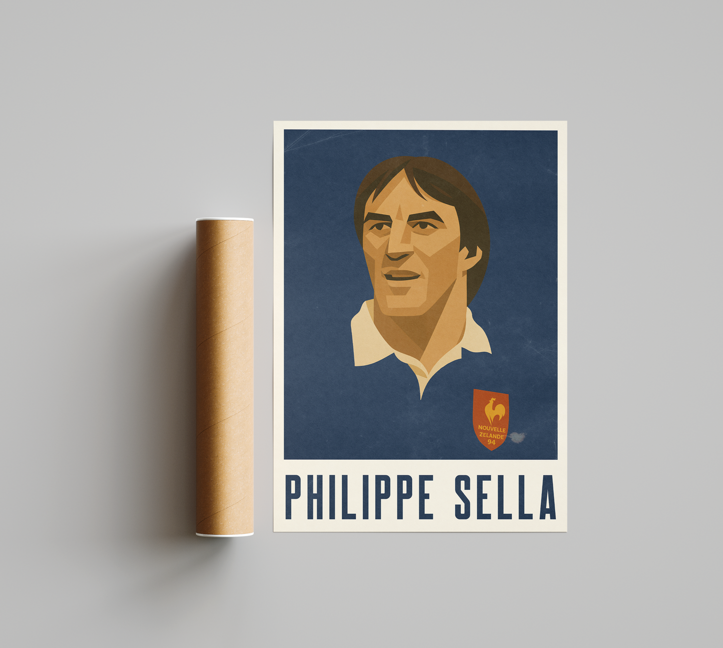Affiche Rugby – Philippe Sella – France