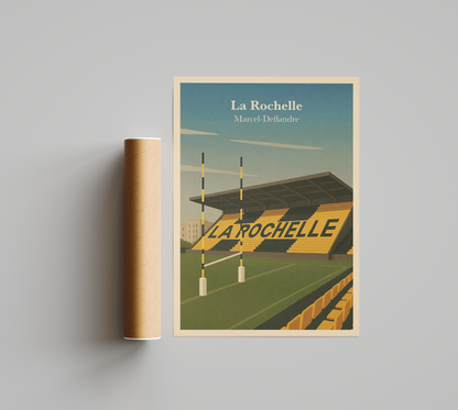 Affiche Rugby La Rochelle – Stade Marcel-Deflandre
