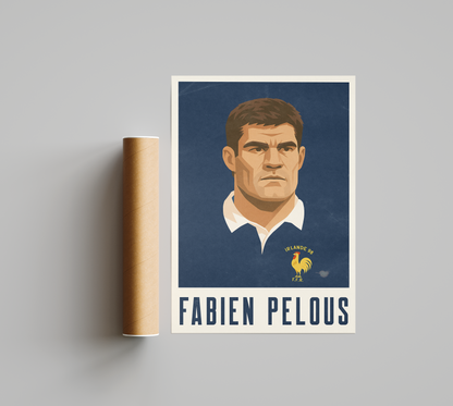 Affiche Rugby – Fabien Pelous – France