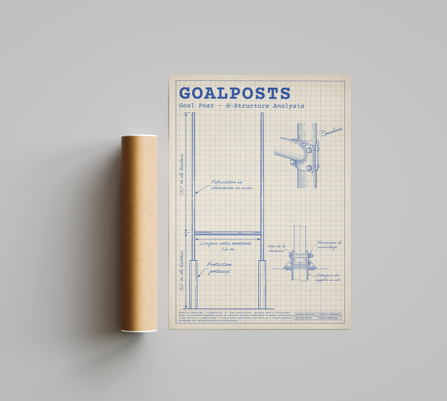 Affiche Rugby – Les Poteaux (Les Perches) – La Fiche Technique