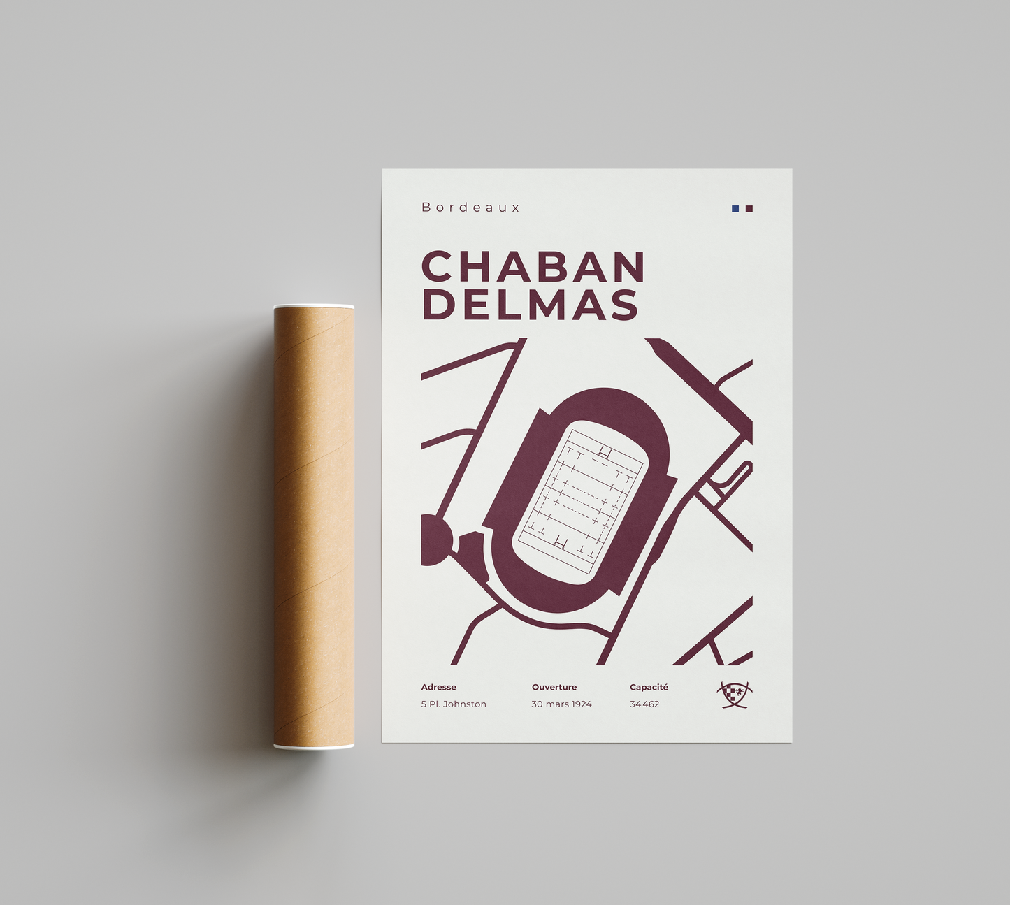 Affiche Rugby Stade Chaban Delmas – Bordeaux