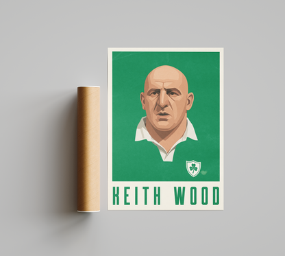 Affiche Rugby – Keith Wood – Ireland