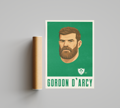 Affiche Rugby – Gordon D’Arcy – Ireland