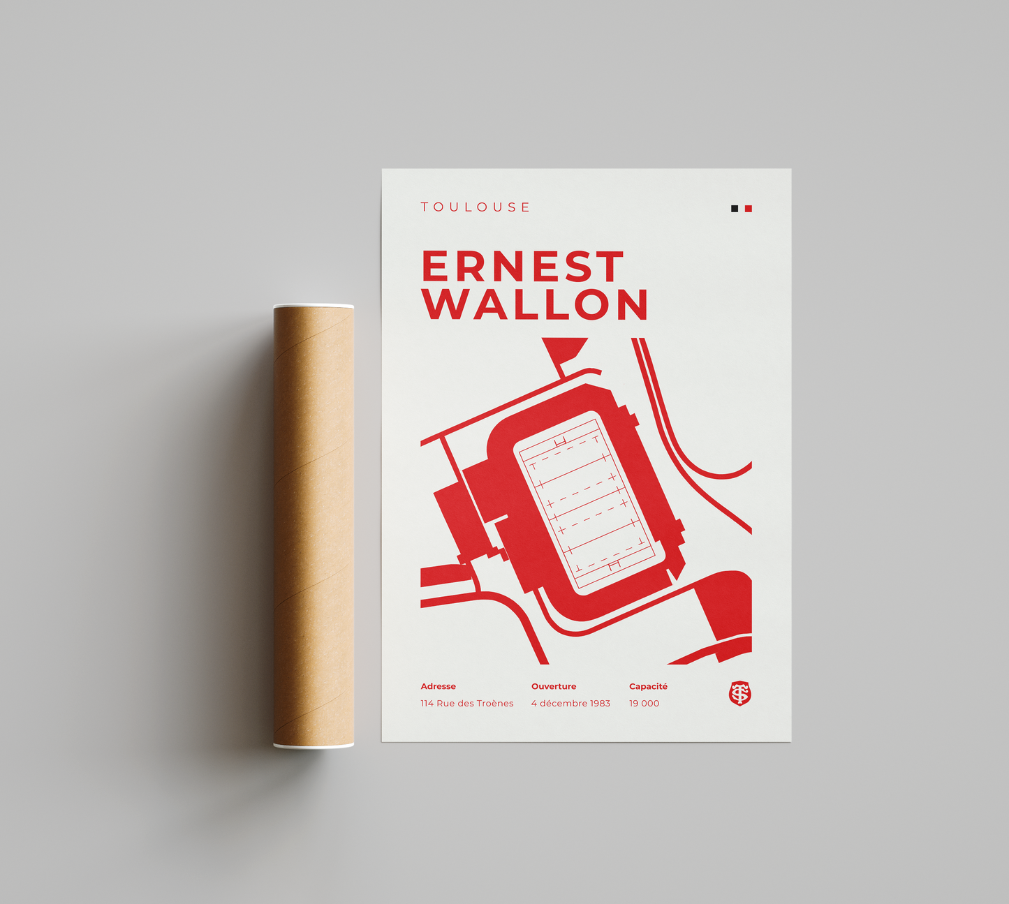 Affiche Rugby Stade Ernest Wallon – Toulouse