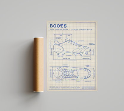 Rugby-Poster – Klassische Rugby-Stollen