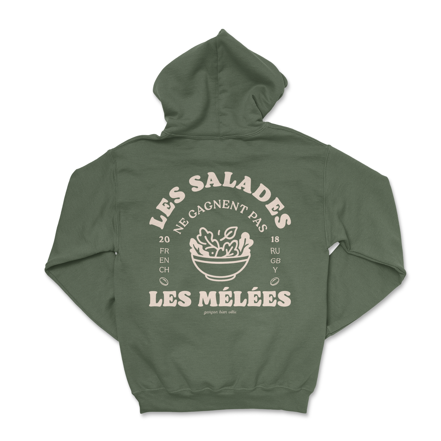 Hoodie Rugby – Les salades ne gagnent pas les mêlées
