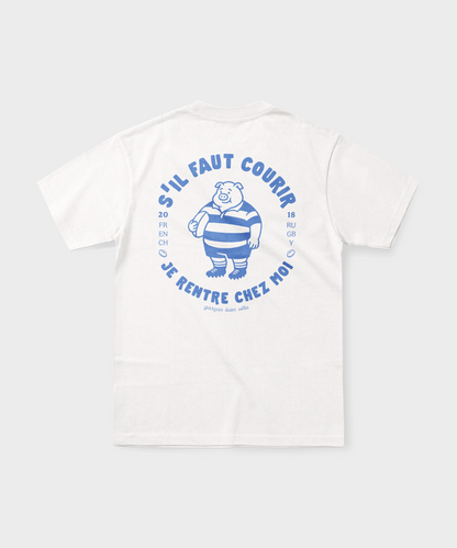 T-shirt rugby – S’il faut courir je rentre chez moi