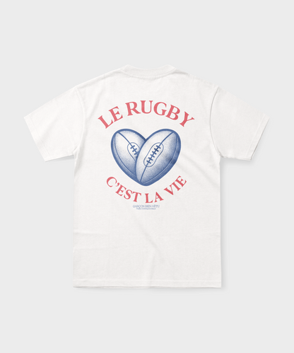 T-shirt Rugby Cœur – Le Rugby C’est la Vie