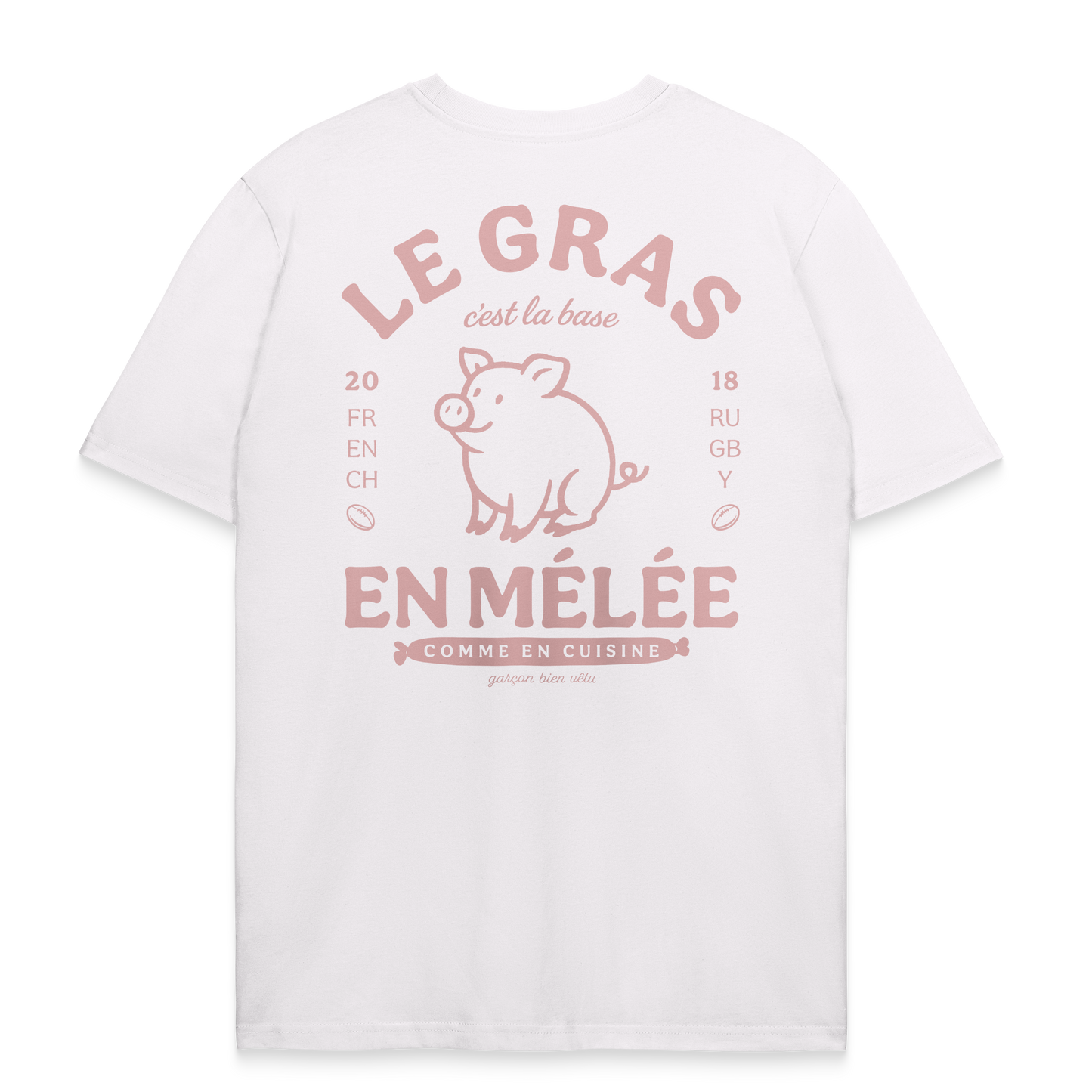 T-Shirt rugby – Le gras c'est la base en mélée