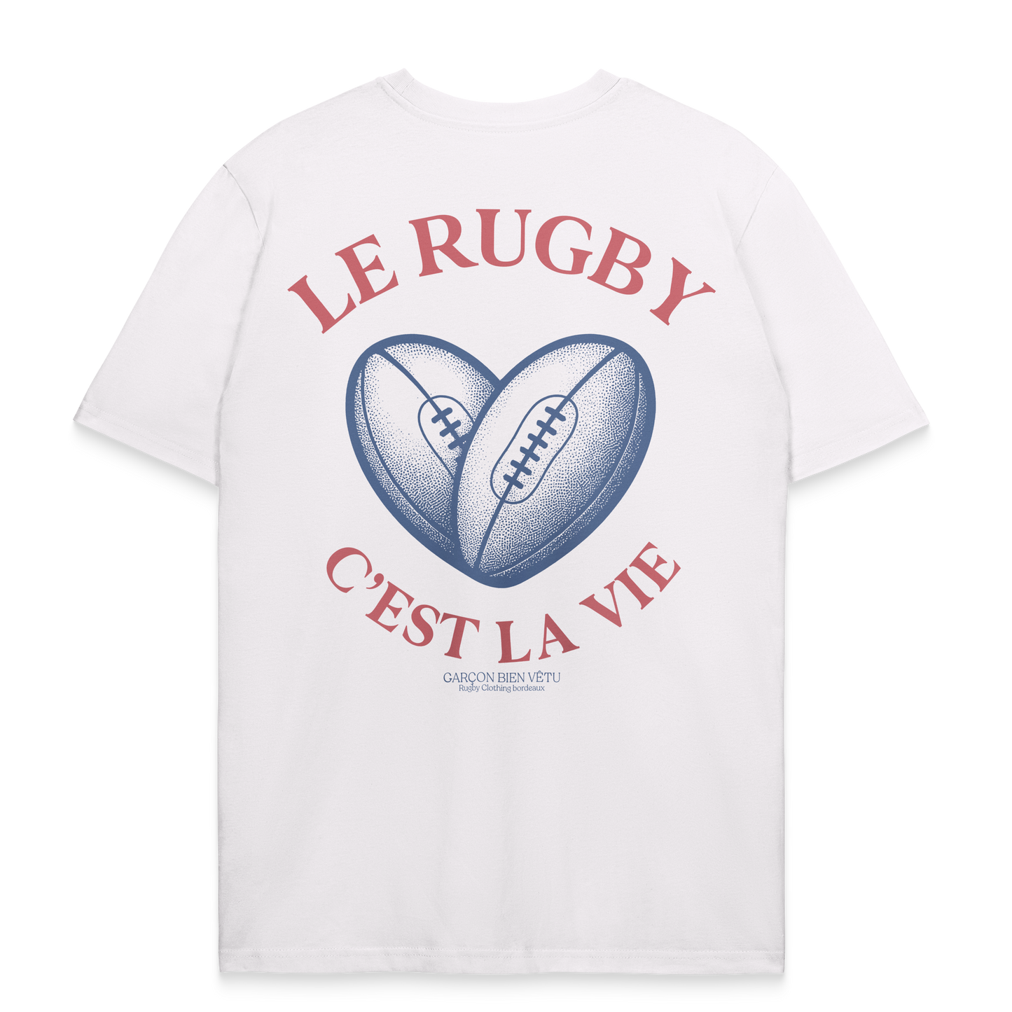 T-shirt Rugby Cœur – Le Rugby C’est la Vie