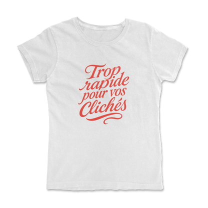 T-shirt Rugby Femme – Trop Rapide pour vos Clichés