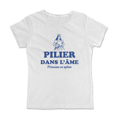 T-shirt Rugby Femme – Pilier dans l’Âme, Princesse en Option