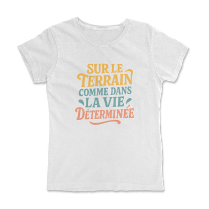 T-shirt Rugby Femme – Déterminée sur le Terrain et dans la Vie