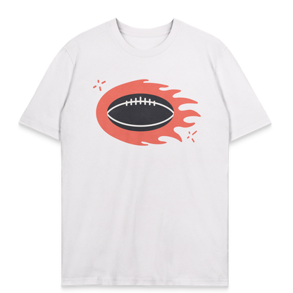 T-shirt Rugby Explosif – Ballon en Feu