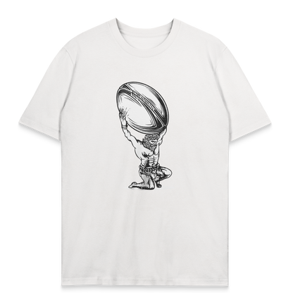 Mythologisches Rugby-T-Shirt – Atlas des ovalen Balls