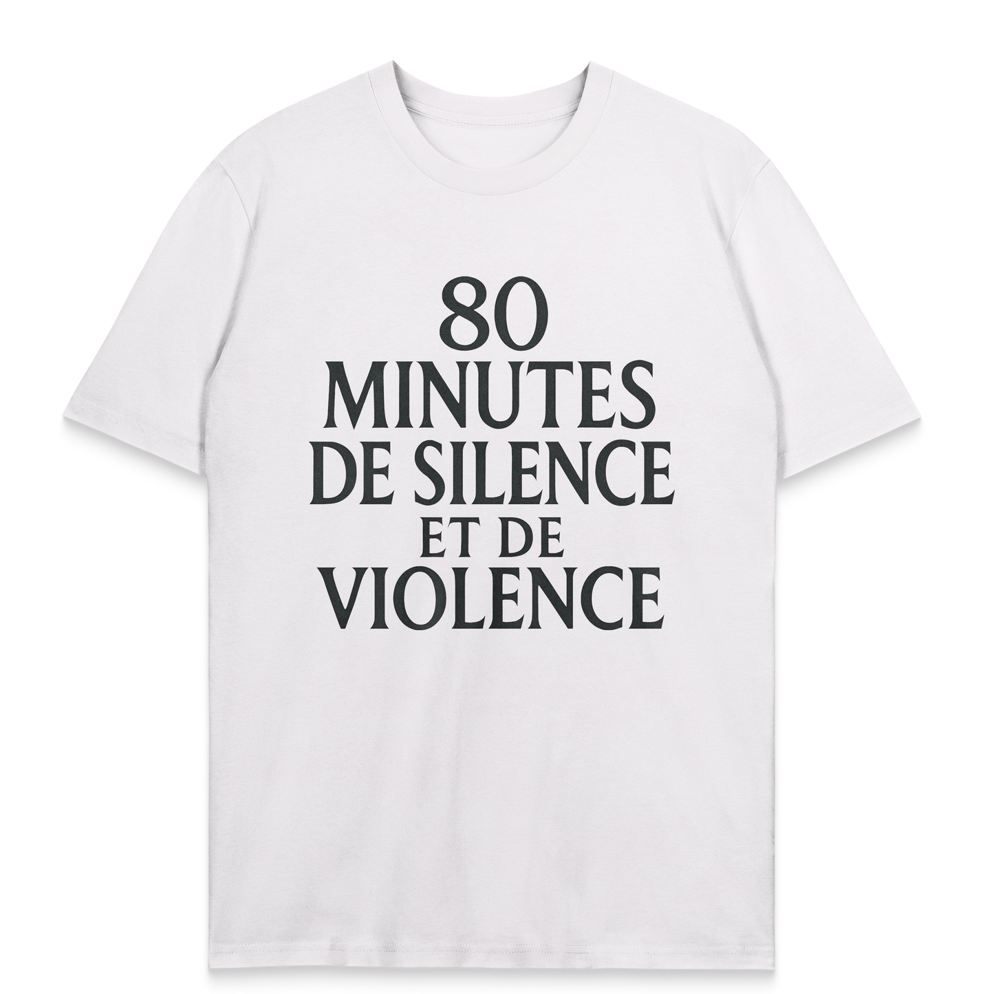 T-shirt Rugby – 80 Minutes de Silence et de Violence