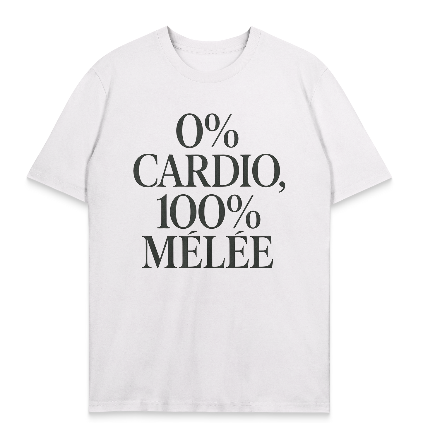 T-shirt Rugby – 0% Cardio, 100% Mêlée