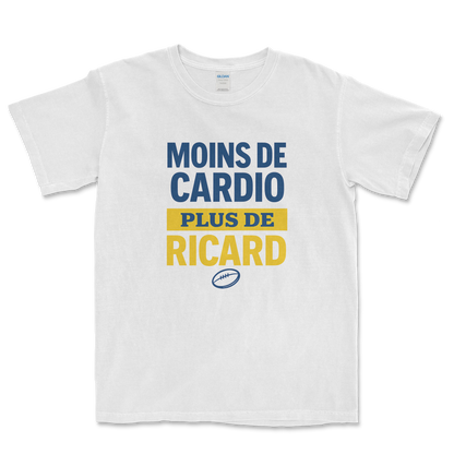 T-shirt Rugby Humour – Moins de Cardio, Plus de Ricard