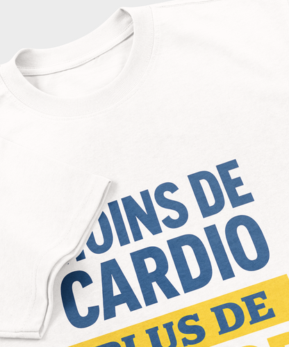 T-shirt Rugby Humour – Moins de Cardio, Plus de Ricard