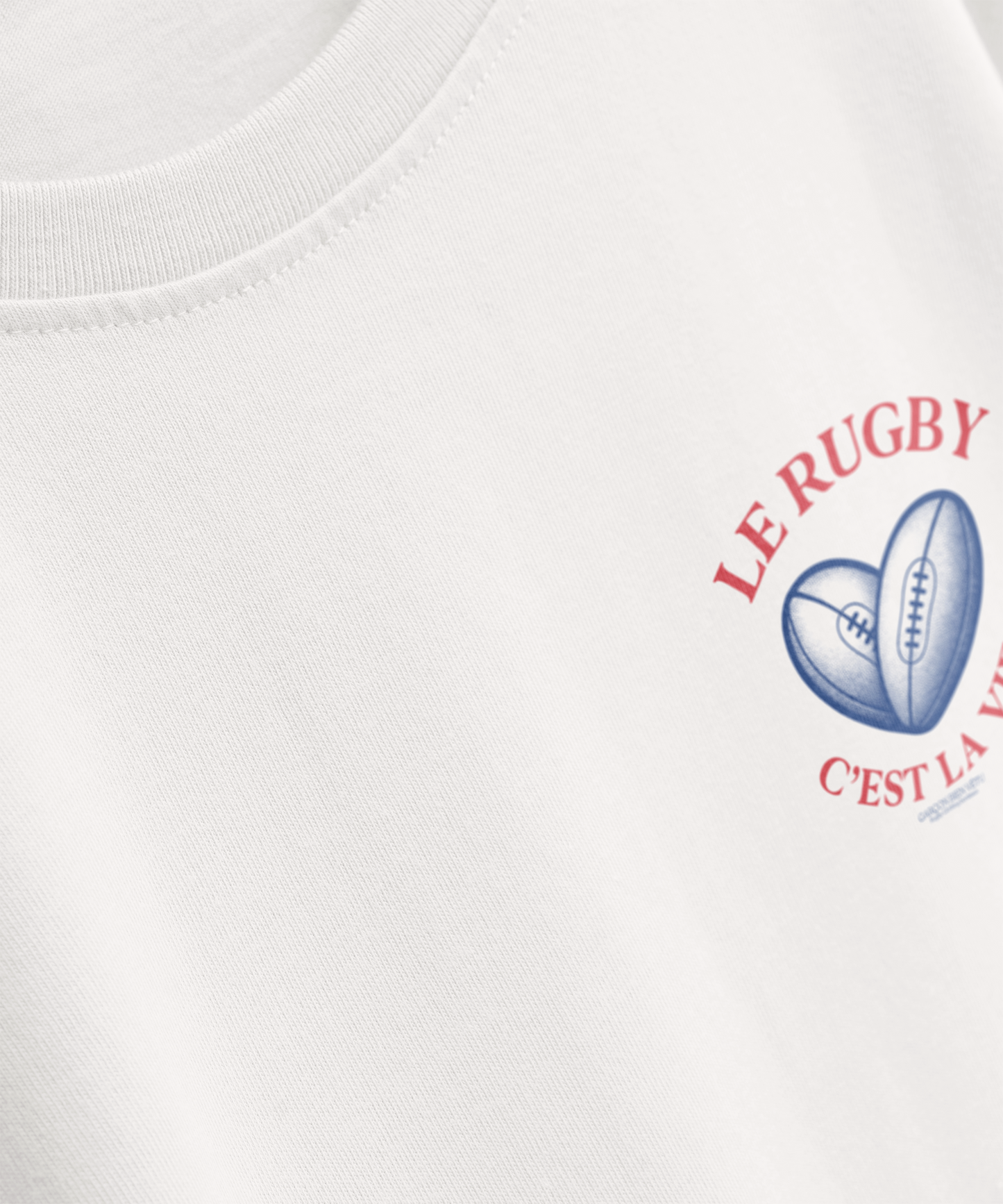 T-shirt Rugby Cœur – Le Rugby C’est la Vie
