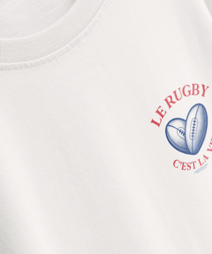 T-shirt Rugby Cœur – Le Rugby C’est la Vie
