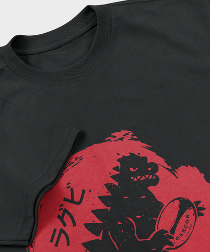 T-shirt Rugby Godzilla - Kaiju Japonais