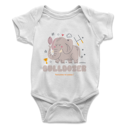 Body bébé bulldozer – puissance en mêlée-Garçon bien vêtu