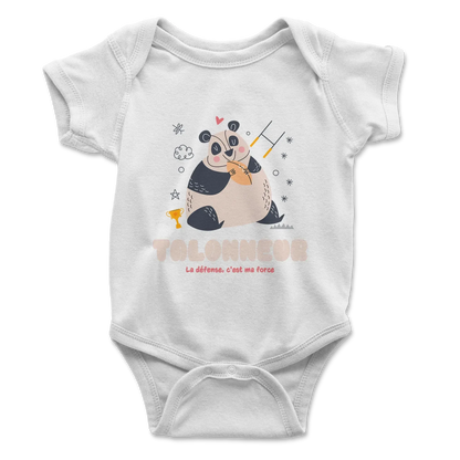 Body bébé talonneur panda – rugby et douceur-Garçon bien vêtu