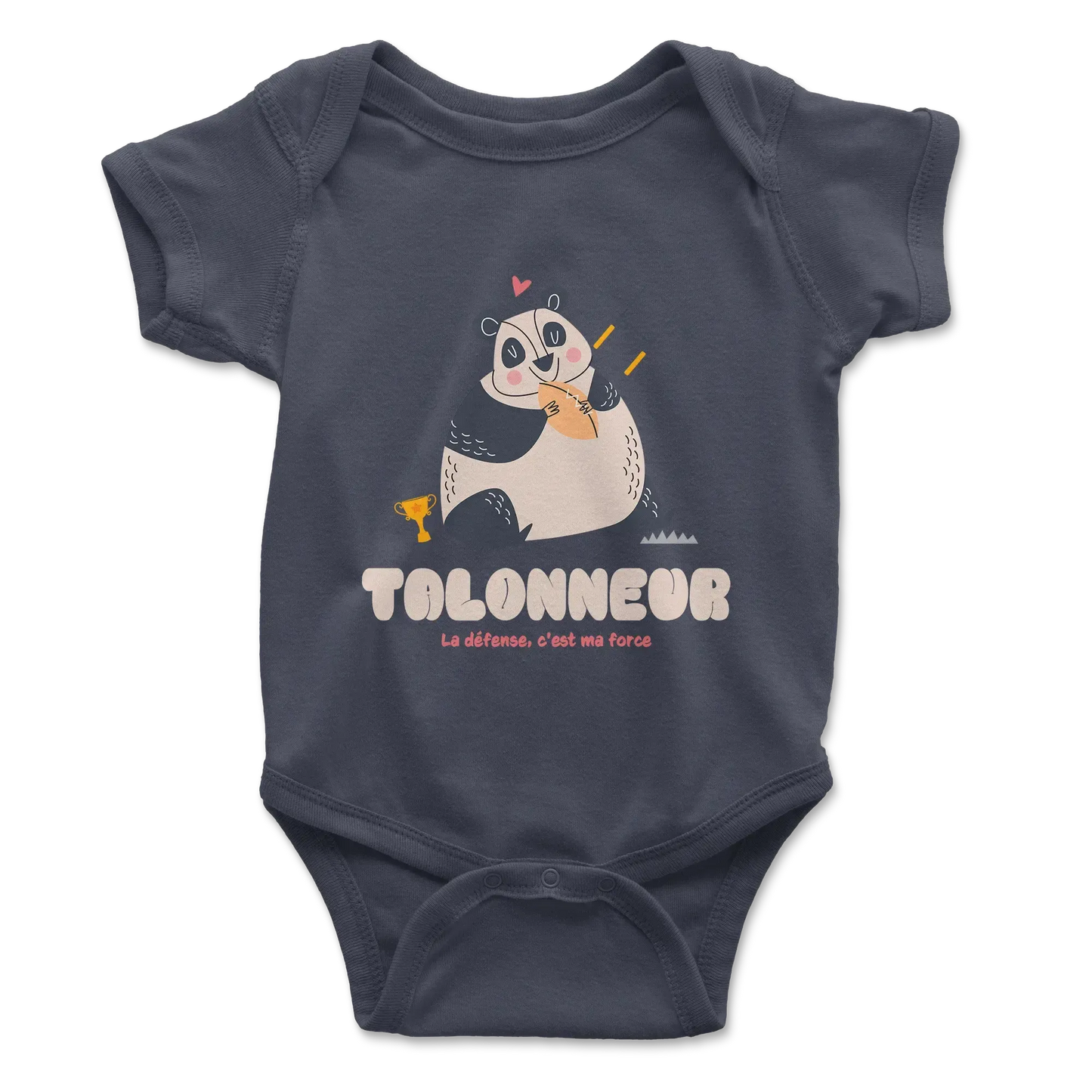 Body bébé talonneur panda – rugby et douceur-Garçon bien vêtu