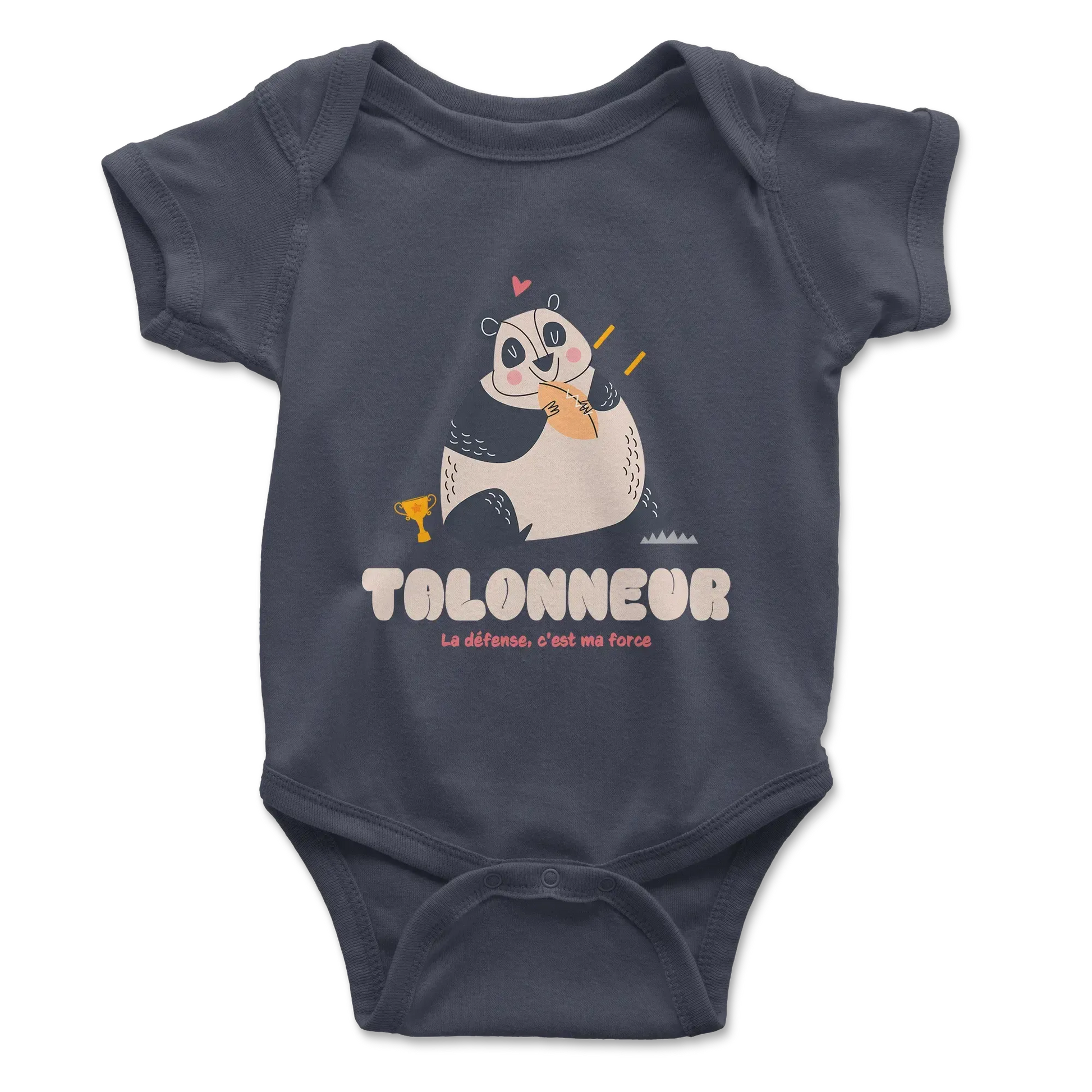 Body bébé talonneur panda – rugby et douceur-Garçon bien vêtu