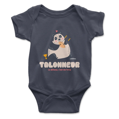 Body bébé talonneur panda – rugby et douceur-Garçon bien vêtu