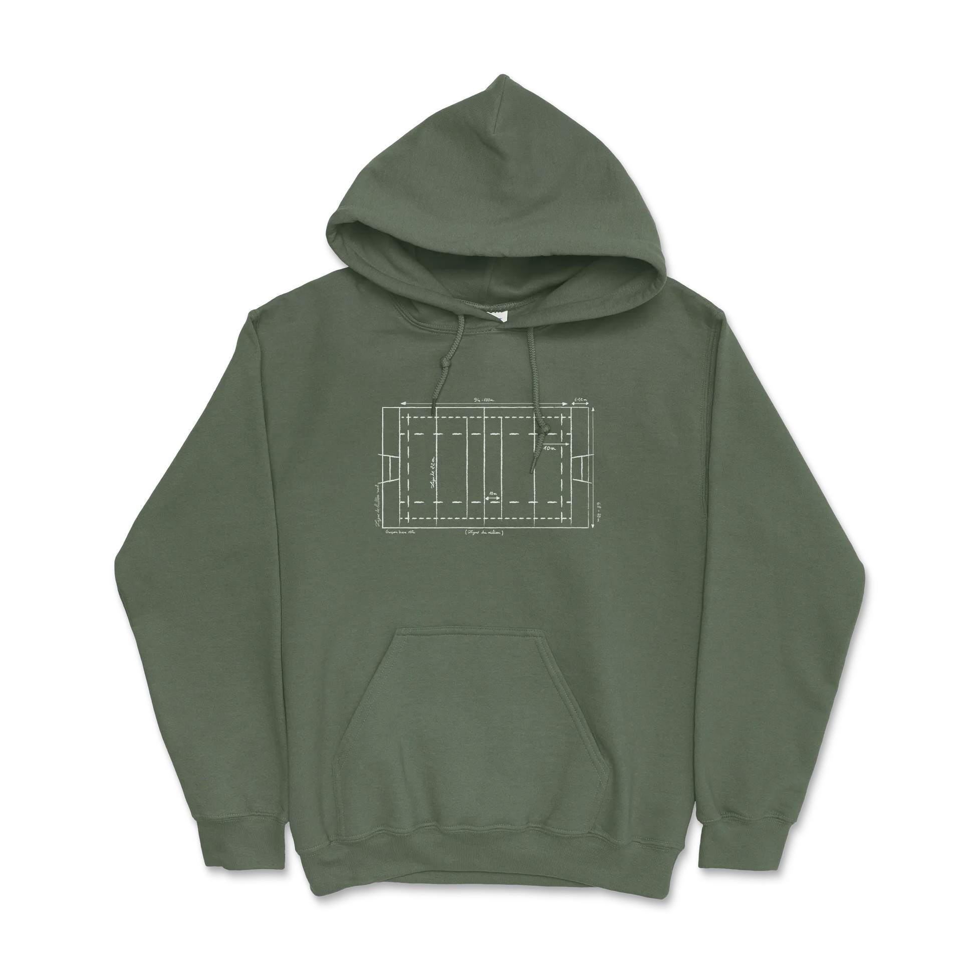 Hoodie Rugby Architecte – Le Terrain en Détails-Garçon bien vêtu